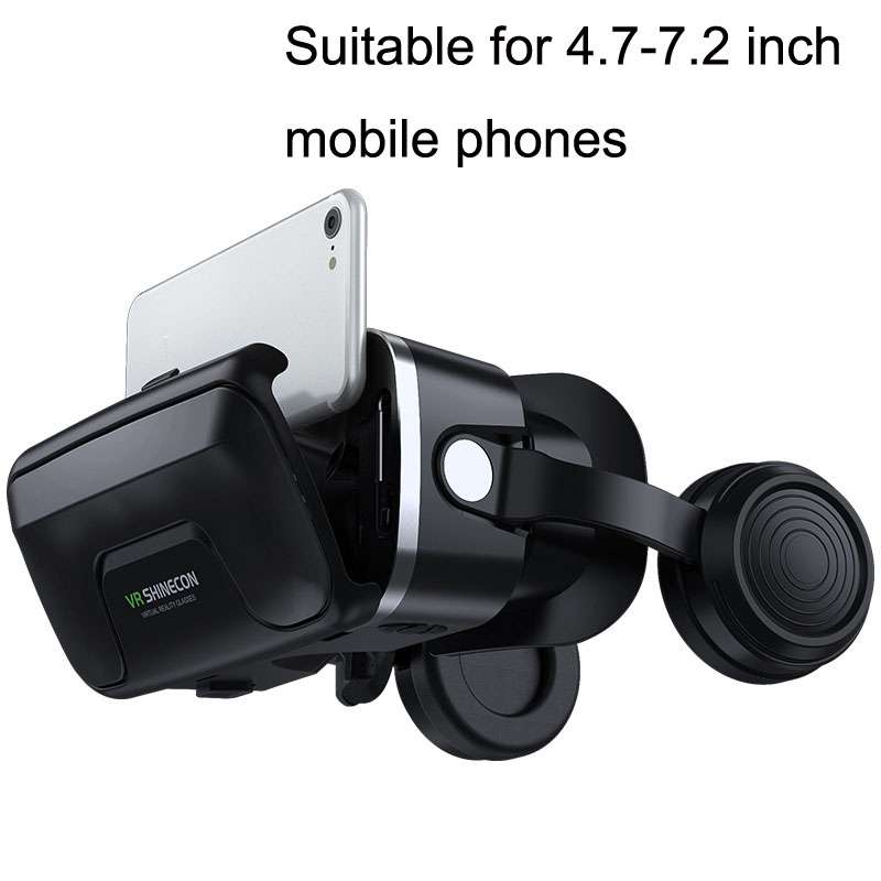 Headphone Version 3D Virtual Reality VR Glasses(Black)