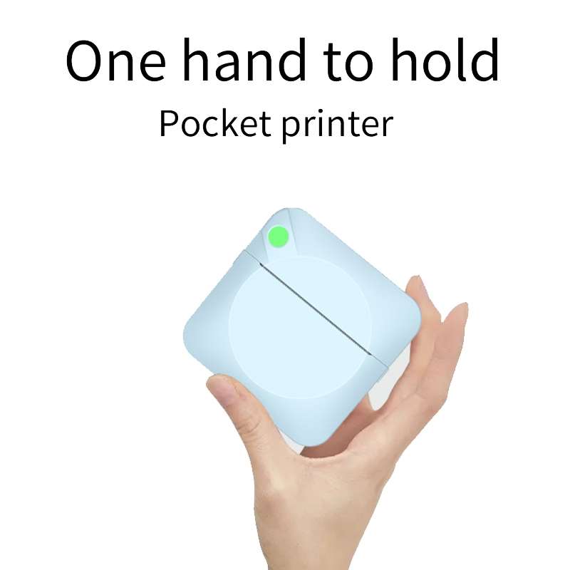 C17 Bluetooth Pocket Mini Label Printer Inkless Thermal Printer Wireless Photo Printer(White)