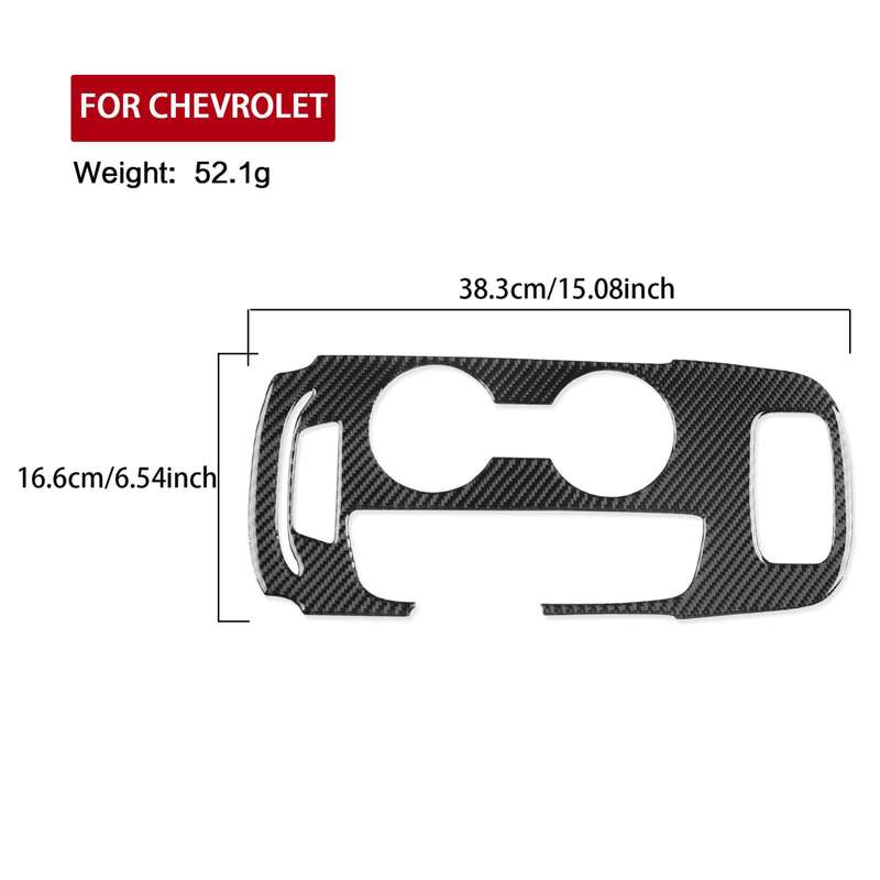 For Chevrolet Malibu 2016-2024 A Model Left-hand Drive Gear Panel Sticker(Red)