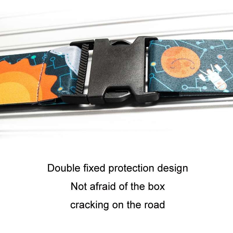 Luggage Cross Customs Lock Binding Strap, Color: Color Signs (Ordinary)