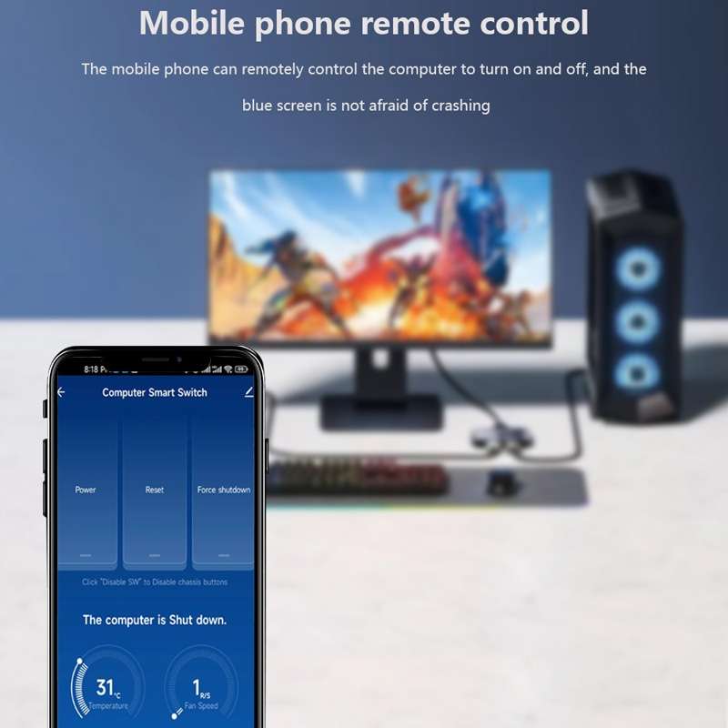 2.4G WIFI Computer Remote Boot Card Remote Control Wireless Switch Module Work With Google Home Tmal