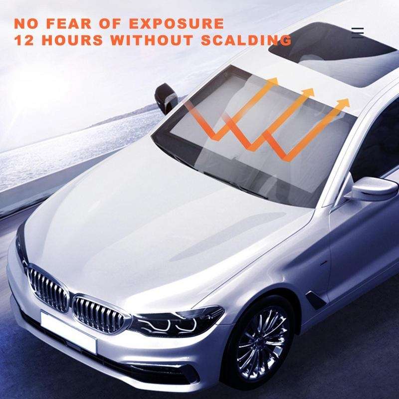 70-135cm+ 4 Mesh Side Curtain Car Front Windshield Retractable Sun Protection Sunshade Curtain