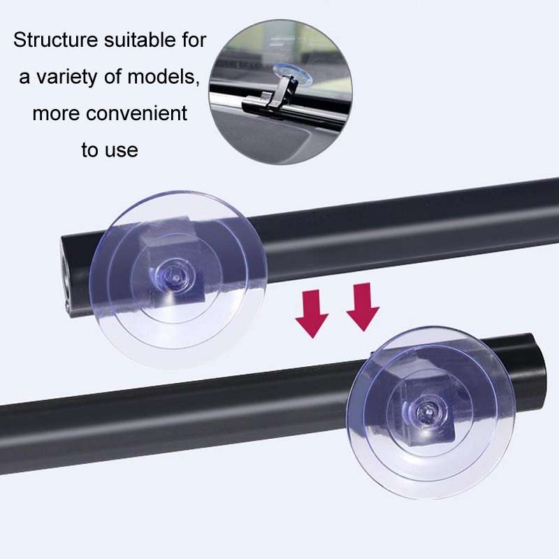 70-135cm+ 4 Mesh Side Curtain Car Front Windshield Retractable Sun Protection Sunshade Curtain