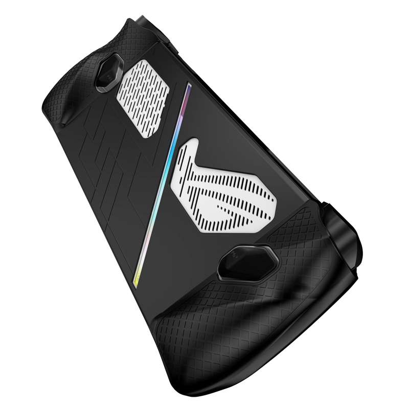 For ASUS ROG Ally Game Console Silicone Protective Cover Spray Oil Case(White)
