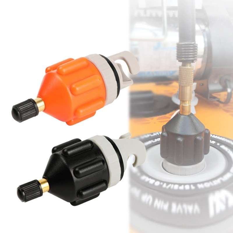Surfing Paddle Board Adapter Inflatable Air Valve Conversion Air Nozzle(Black)