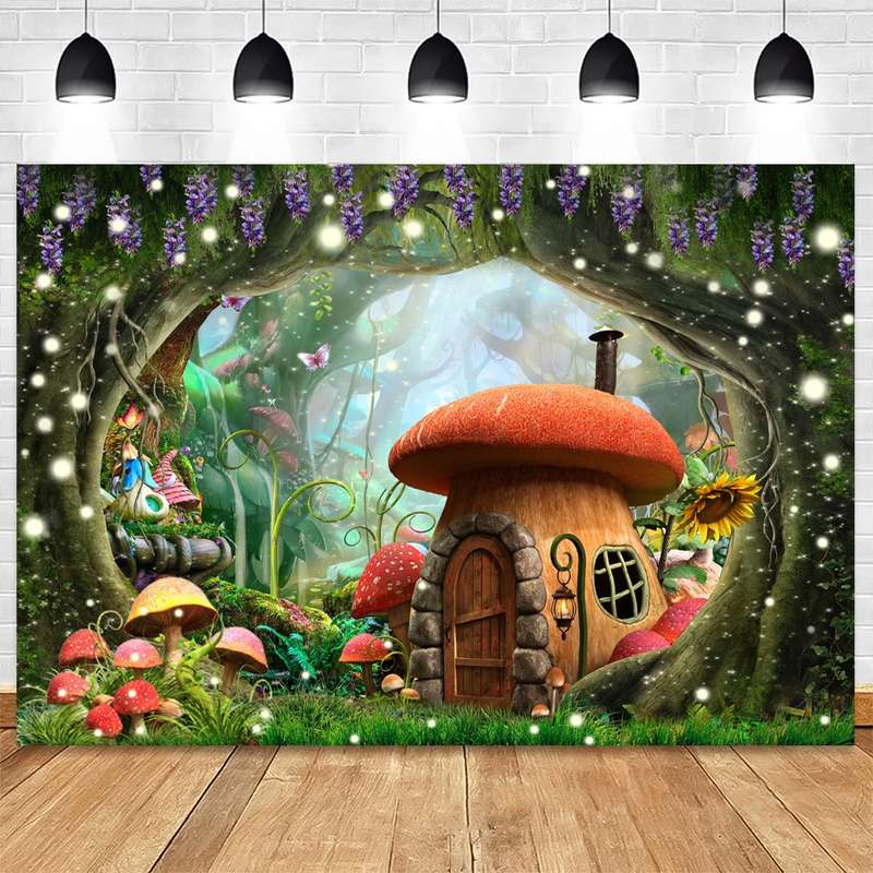 150 X 210cm Fantasy Forest Photography Background Cloth Cartoon Kids Party Decoration Backdrop(605)