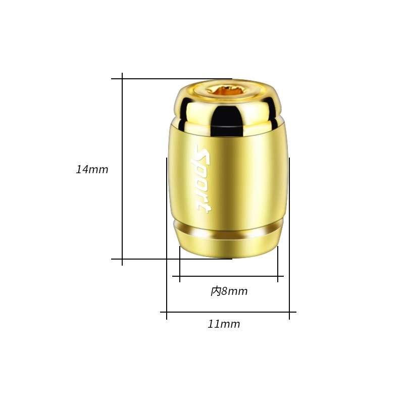 Automobile Valve Core Cap Tire Anti-deflation Valve Decoration(Silver)
