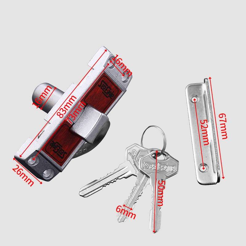 Zinc Alloy Slot-free / Punching 90 Degrees Right Angle Migration Door Hook Lock