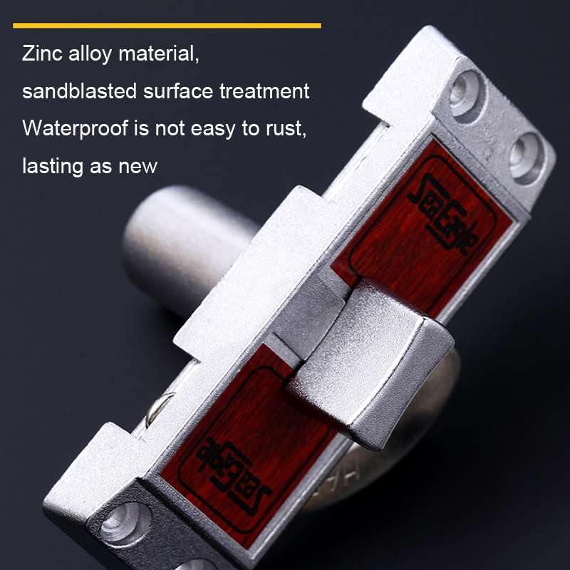 Zinc Alloy Slot-free / Punching 90 Degrees Right Angle Migration Door Hook Lock