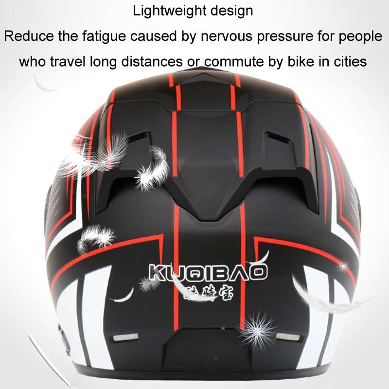 KUQIBAO Motorcycle Smart Bluetooth Sun Protection Double Lens Safety Helmet, Size: L(Matte Black+Gra