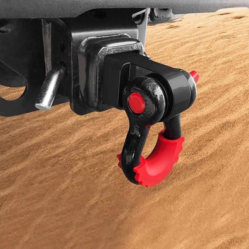 Solid Trailer Arm Off-Road Vehicle Rear Bumper Modified Traction Connector, Color: Red