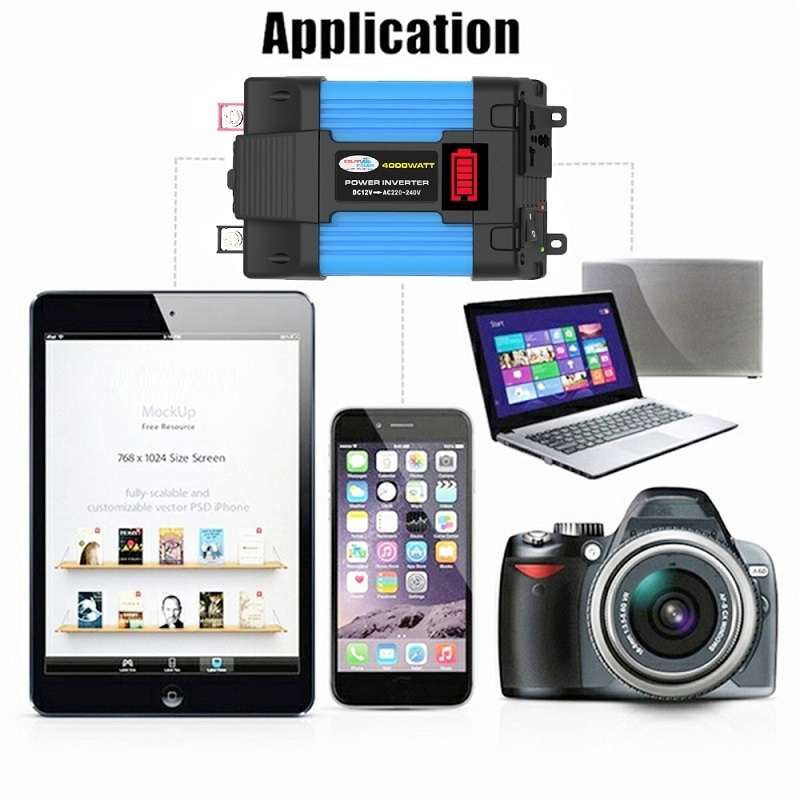 12V-110V 300W SOLIKE TECH Vehicle Inverter Sine Wave Convertor Auto Inverter