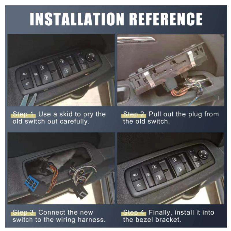 For Nissan Altima / Infiniti EX35/EX37 Car Window Switch Button Replacement Kit(25401-ZN50C)