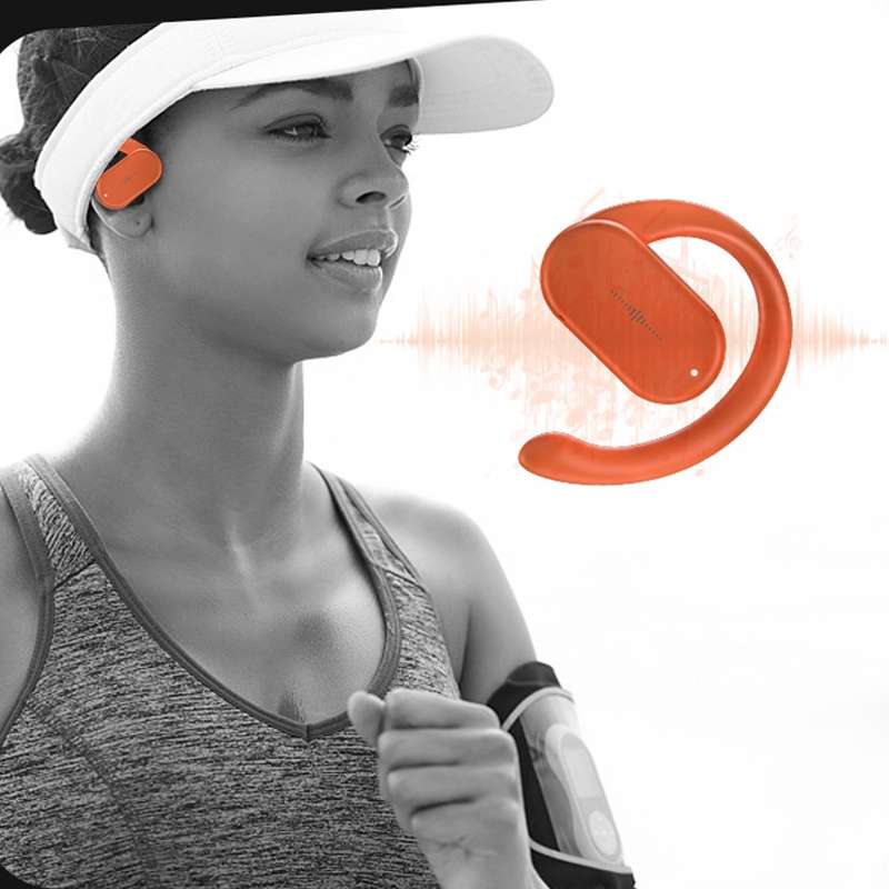 HD313 Earhook OWS Noise Reduction Bluetooth Earphone Subwoofer Sport Wireless Headset(White)