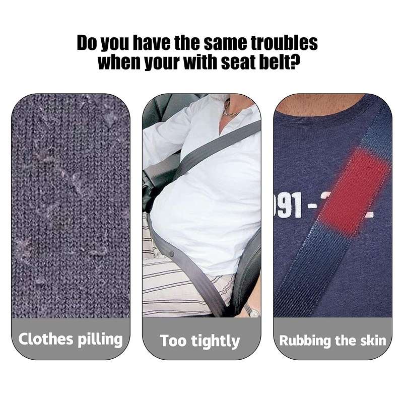 1pair Car Plush Seat Belt Embroidered Shoulder Pad Cover(Blue)