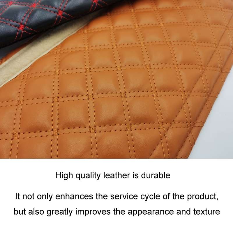Rhombus Leather Seat Belt Shoulder Protector Pads, Color: Beige