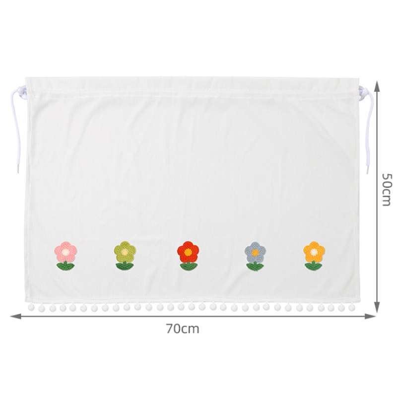 Car Sun Protection Blackout Curtain Cartoon Sunshade Curtain, Pattern: One Sun Flower