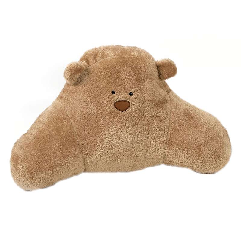 Car Cartoon Bear Plush Seat Upholstery Pillow, Color: Lumbar Pillow Brown