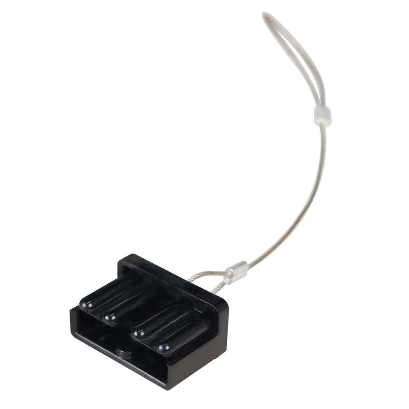 5pcs Anderson Plug Wire Rope Dust Cover Power Connector Insert, Color: 120A Black