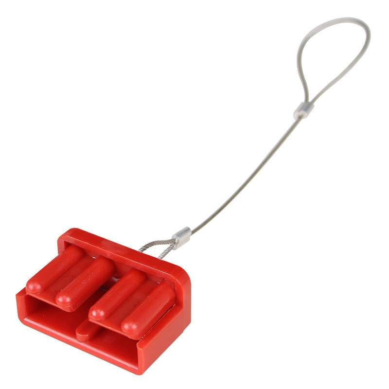 5pcs Anderson Plug Wire Rope Dust Cover Power Connector Insert, Color: 175A Red