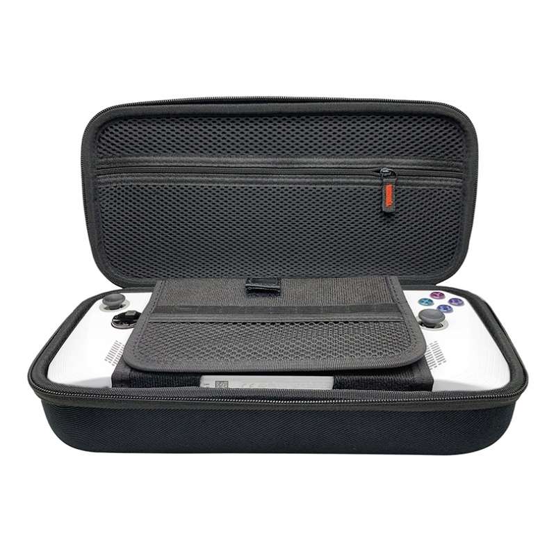 For ASUS ROG Ally Game Console Storage Bag EVA Oxford Bunetto Bracket Protection Bag(Gray)