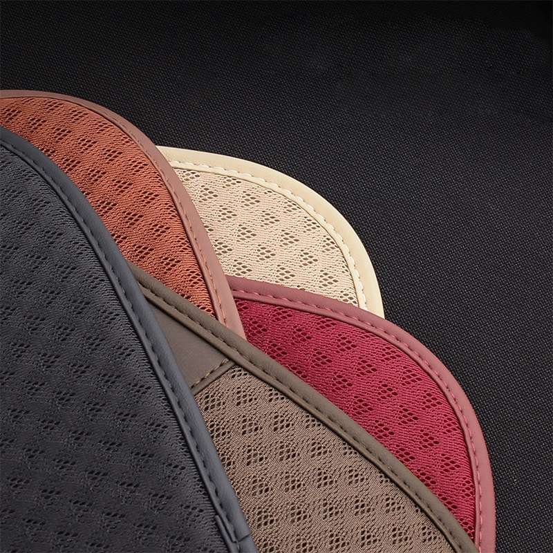 Car Seat Without Backrest Ice Silk Cushion(Beige)