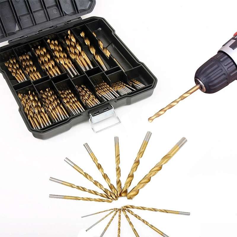 99-in-1 Titanium Drill Bit Set High-Speed Steel Drill Bits