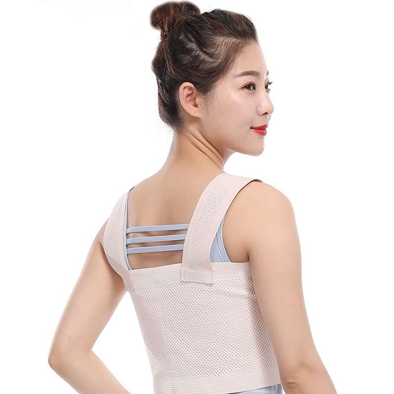 Left M Chest Compression Fixation Strap Breast Surgery Chest Strap(Beige)