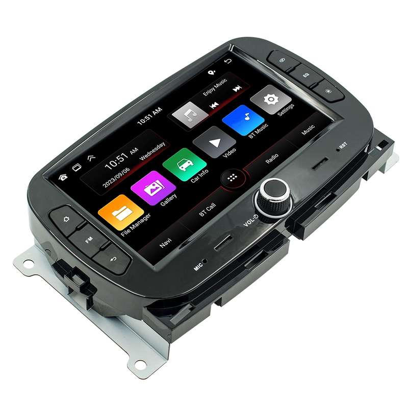 For FIAT 500 Car Android Navigation Bluetooth FM Radio, Memory: 1+32G