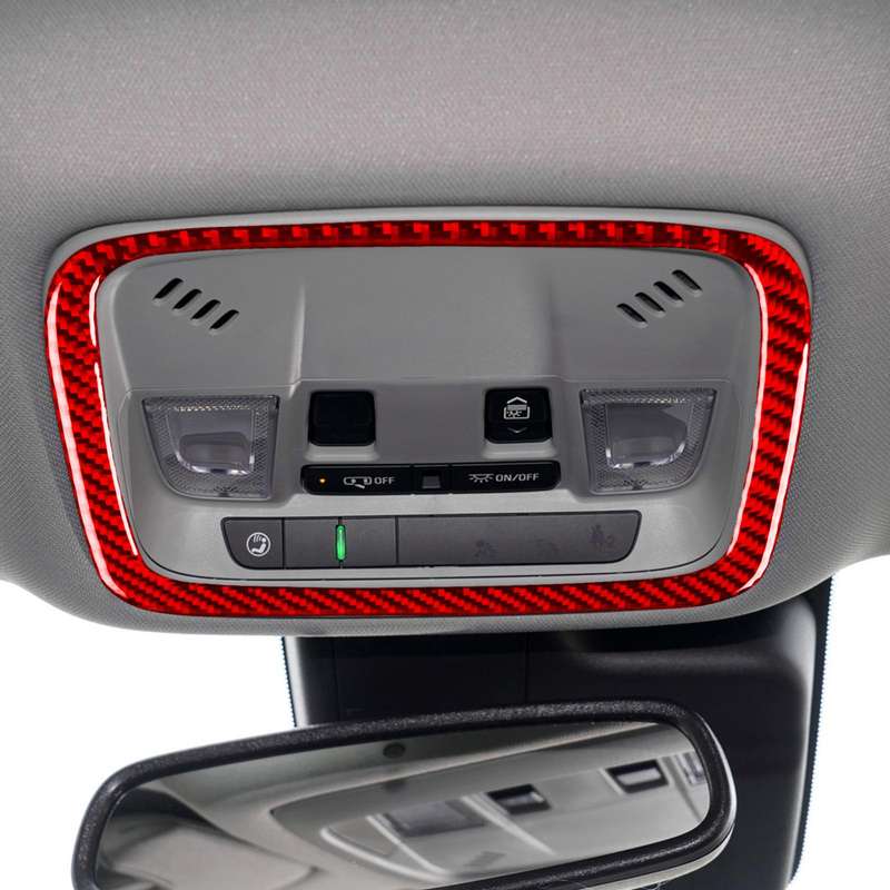 For Chevrolet Malibu 2016-2024 Left-hand Drive Reading Light Frame Decoration Sticker(Red)