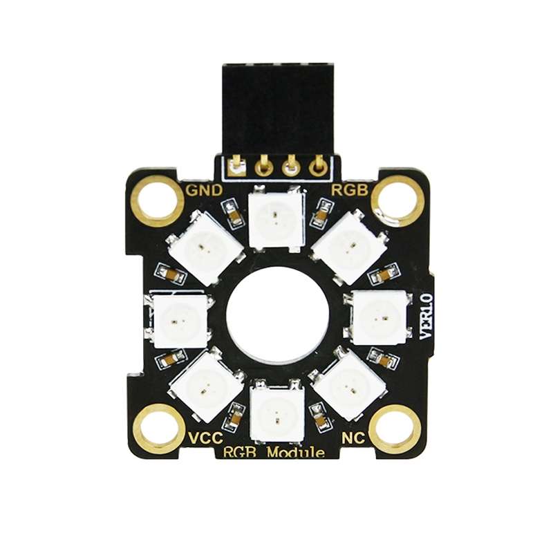 Yahboom 8-bit Full-color RGB Light Ring Module Microbit Raspberry Pi Pico Development Board