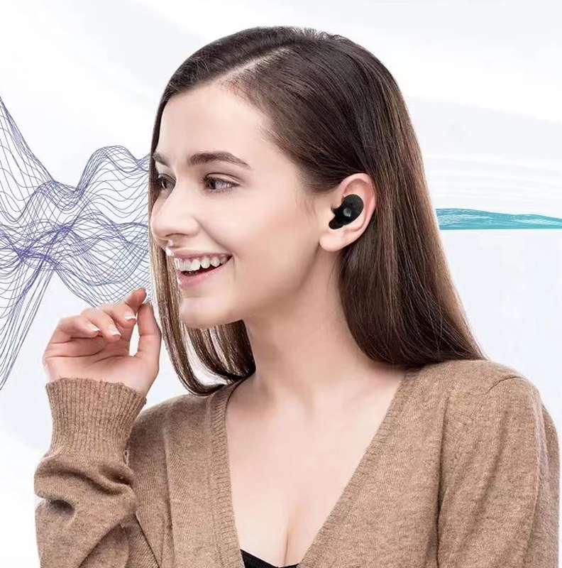 CIC Hearing Aids Rechargeable Invisible Wireless Hearing Aid Sound Amplifier(Black)