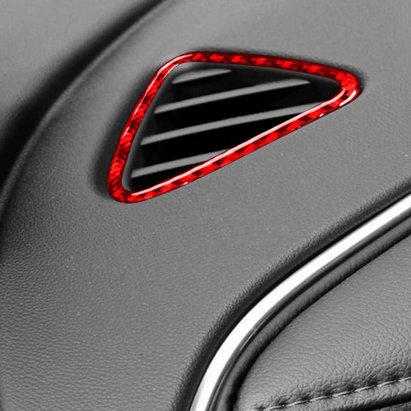 For Chevrolet Malibu 2016-2024 2pcs /Set Left-hand Drive Instrument Vent Decorative Sticker(Red)