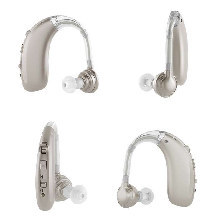 USB Charging Earhook Noise Reduction Hearing Aid Sound Amplifier(Skin-color)