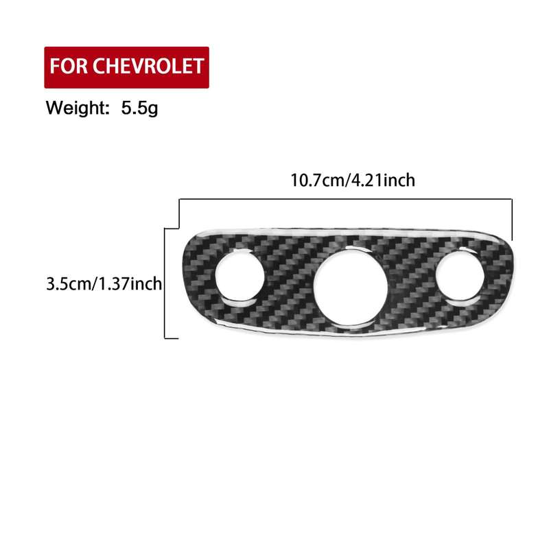 For Chevrolet Malibu 2016-2024 B Model Left-hand Drive Headlight Switch Sticker(Red)