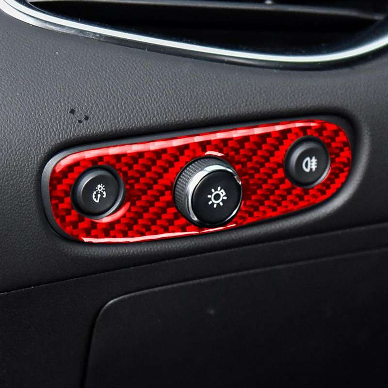 For Chevrolet Malibu 2016-2024 B Model Left-hand Drive Headlight Switch Sticker(Red)