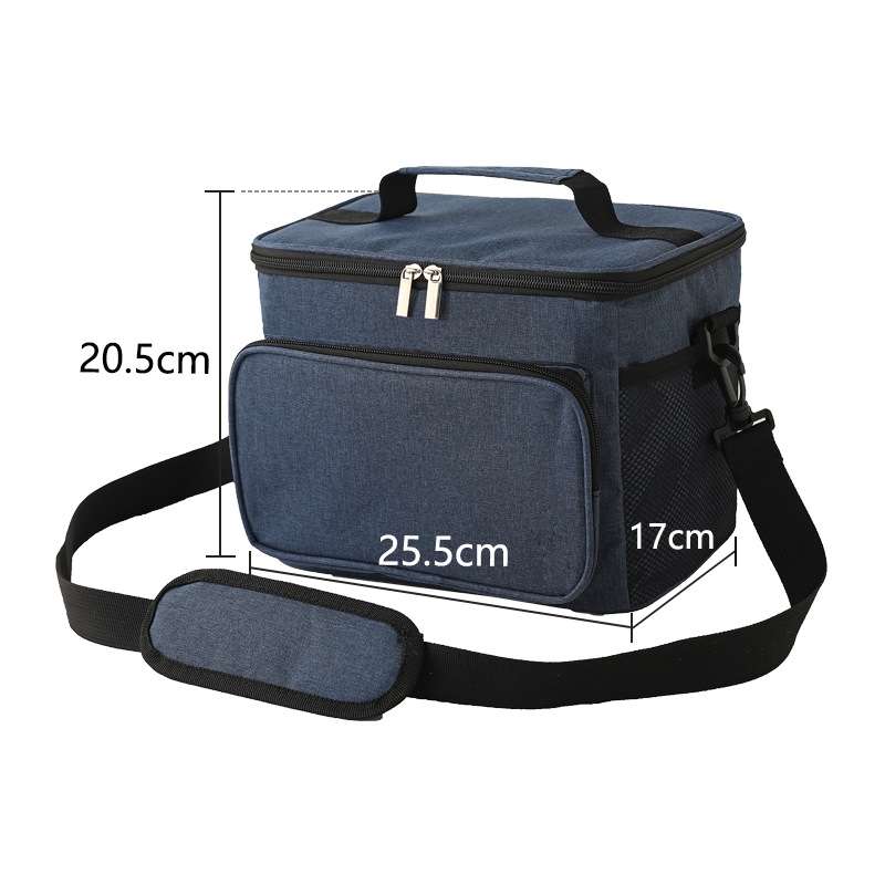 10L Waterproof Oxford Cloth Picnic Bag Outdoor Ice Pack Thickened Portable Insulation Bag(Gray)