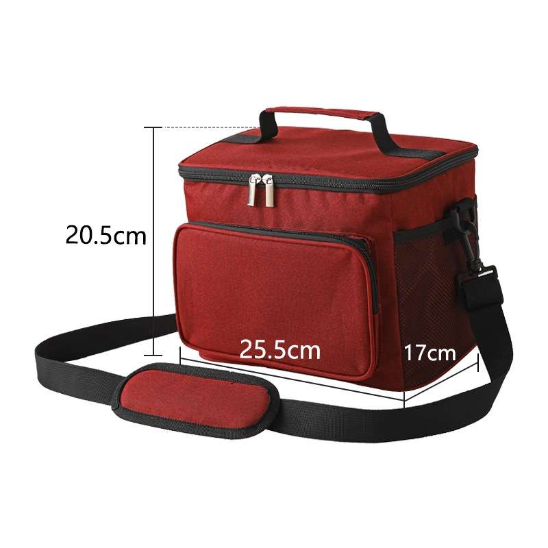 10L Waterproof Oxford Cloth Picnic Bag Outdoor Ice Pack Thickened Portable Insulation Bag(Gray)
