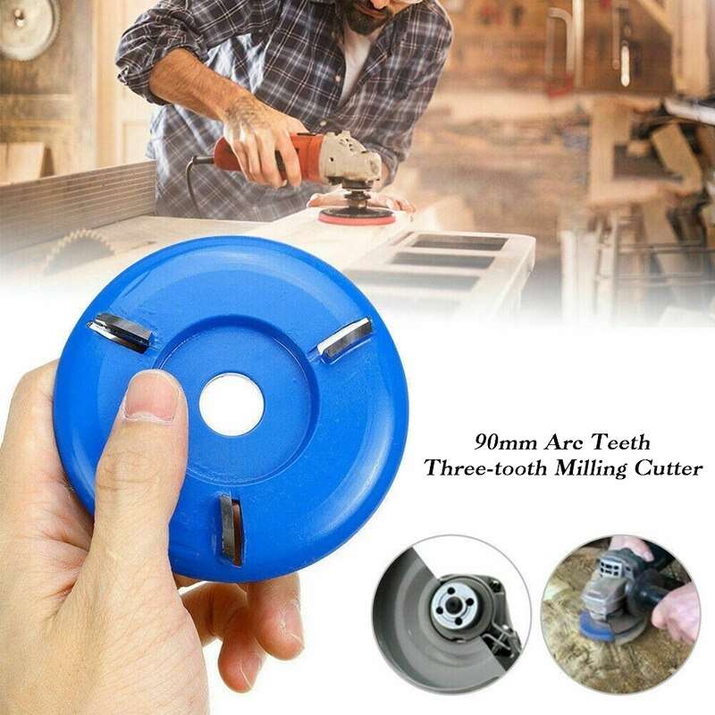 3 Teeth Flat Wood Carving Coffee Table Tea Table Shovel Knife Engraving Knife Angle Grinder