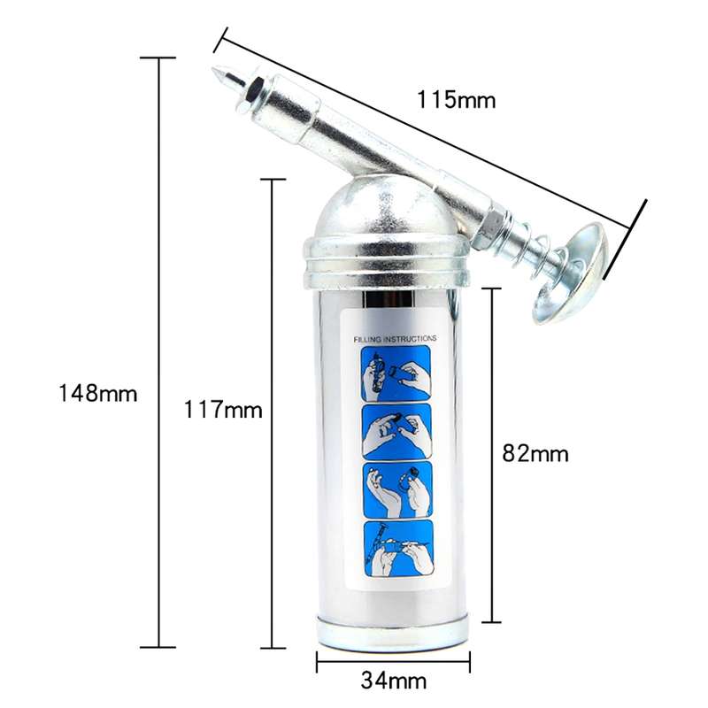 HSD HS-80CC Mini Hand-Press Manual Car Grease Filler Portable Oil Injection Pump