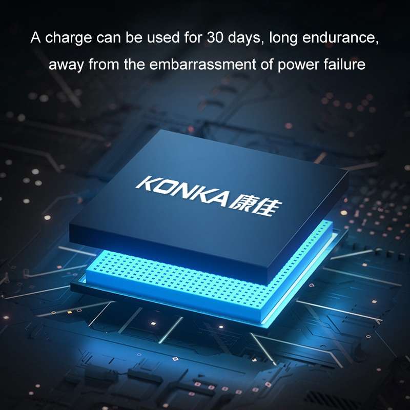 KONKA Mini Portable Razor Outdoor Waterproof Men Razor, Color: Black+3 Knife Head