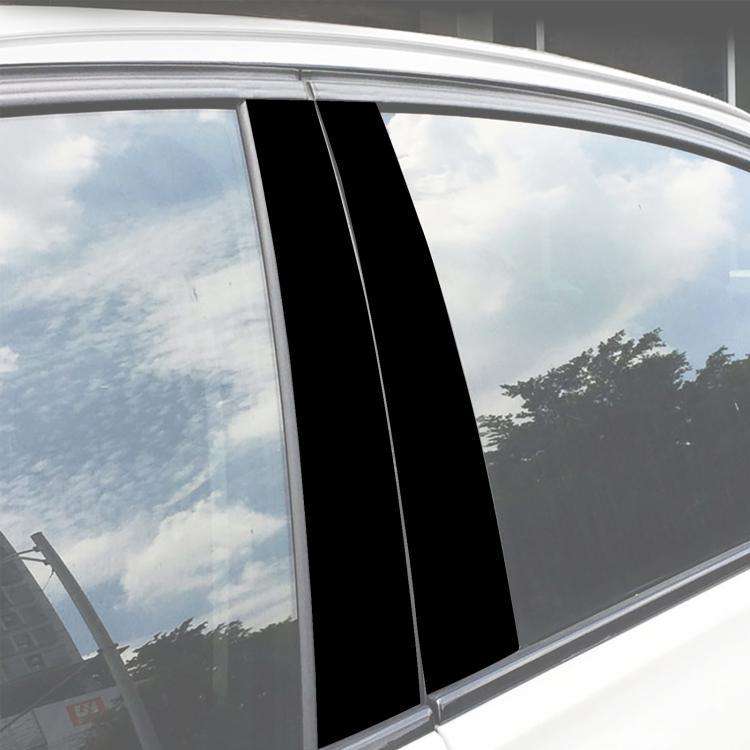 For BMW X5 E70 8pcs /Set Left and Right Drive Universal B-pillar Decorative Sticker(Black)
