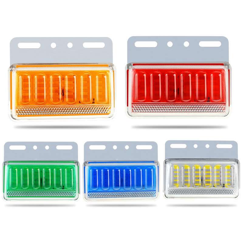 2pcs 24V Truck LED Side Light Car Strong Light Waterproof Super Bright Tire Lamp(Blue)