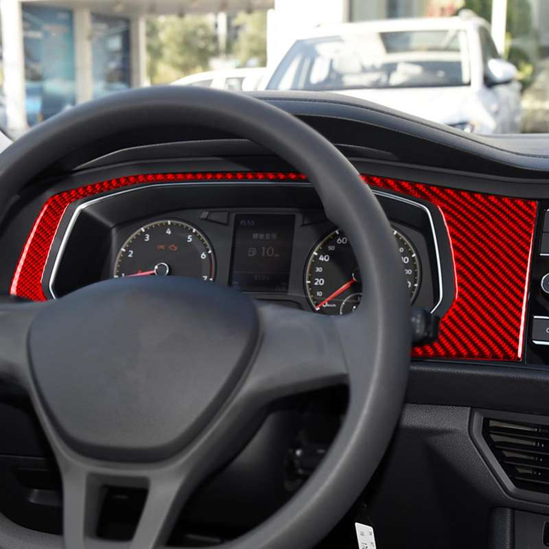 For Volkswagen Sagitar 2019-2023 2pcs /Set Left-hand Drive Dashboard Decoration Stickers(Black)
