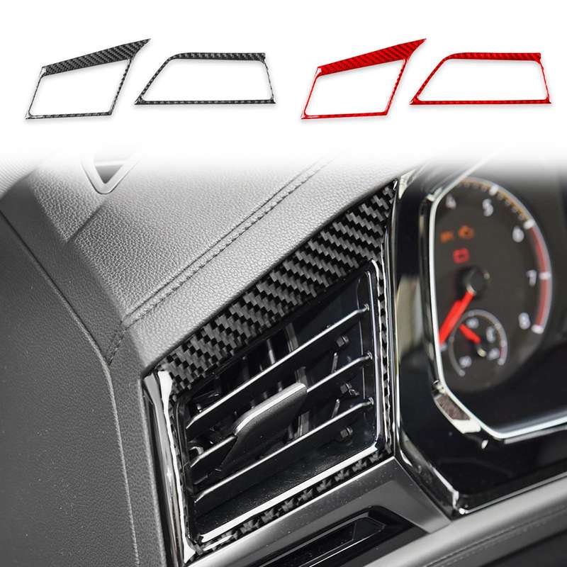 For Volkswagen Sagitar 2019-2023 2pcs /Set Left-hand Drive Left & Right Air Outlet Stickers(Red)