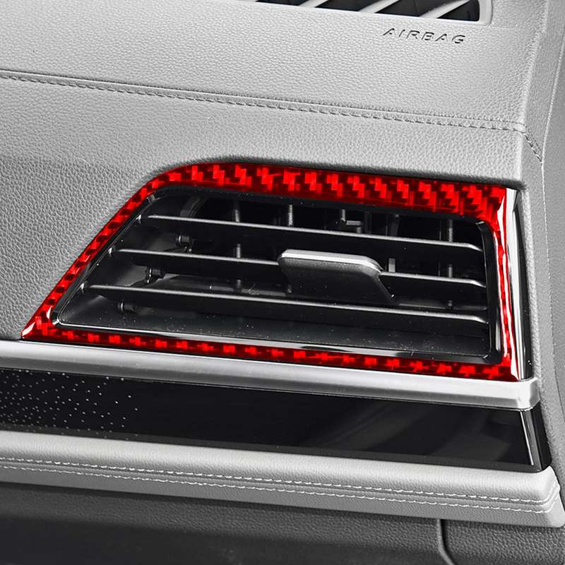 For Volkswagen Sagitar 2019-2023 2pcs /Set Left-hand Drive Left & Right Air Outlet Stickers(Red)