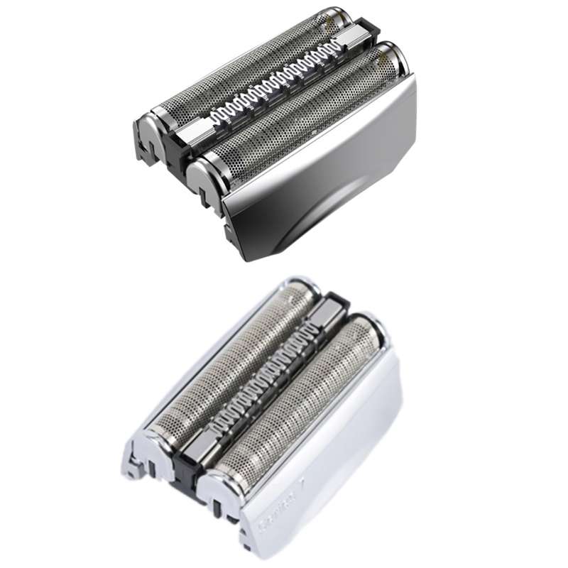 For BRAUN 70S Electric Shaver Silver Mesh Cutter Head Upgraded Version, Style: With Words(Plastic Pa