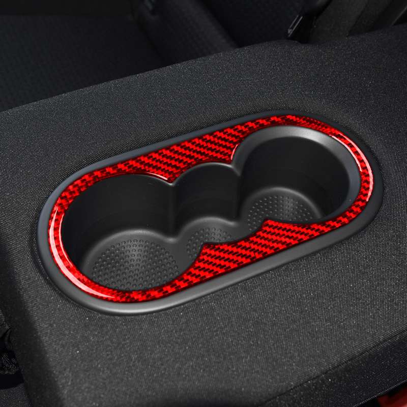 For Volkswagen Sagitar 2019-2023 Left-hand Drive Rear Drain Cup Panel Sticker(Red)