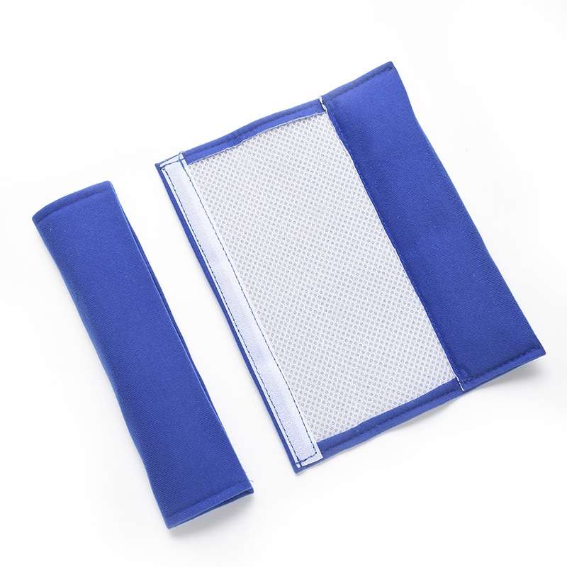 Car Seat Belts Soft Plush Shoulder Pads(Navy Blue)