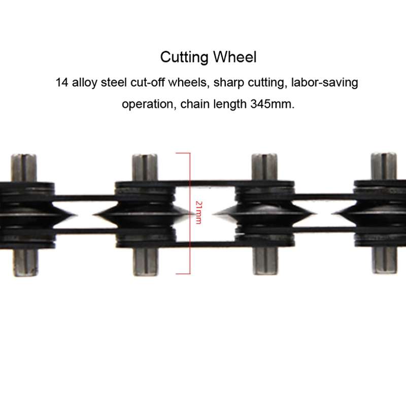 HSD HS-1490 Automobile Exhaust Pipe Chain Cutting Knife Copper And Aluminum Pipe Cutting Knife